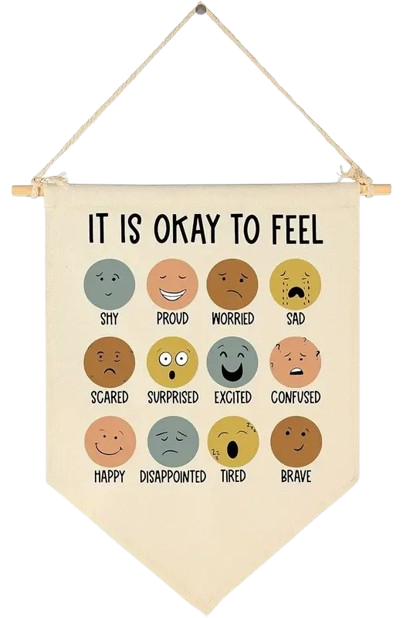 Emotionales Wanddekor aus Leinwand für Kinder