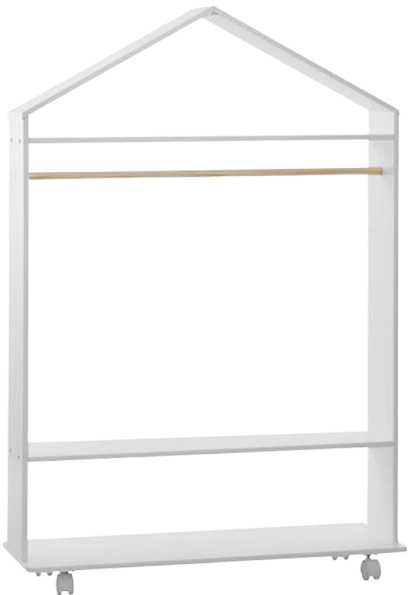 Children's clothes rack with wheels - a convenient, safe and inspiring interior solution