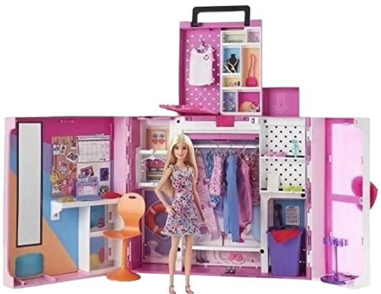 Barbie Deluxe Dressing Box with Doll and Accessories