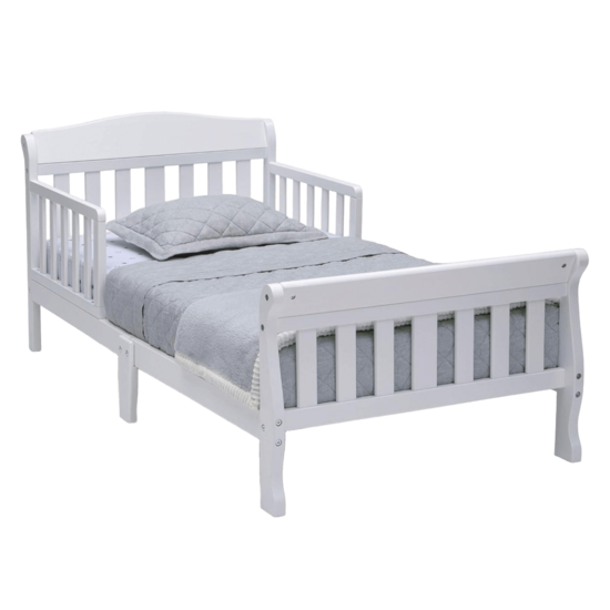Wooden baby bed white