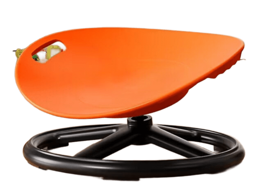 Rotating Sensory Chair with an Oval “Eggshell” Design and Non-Slip Base