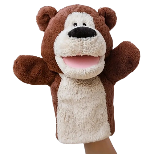 Hand Puppet - Plush Bear, Educational and Sensory Storytelling Puppet