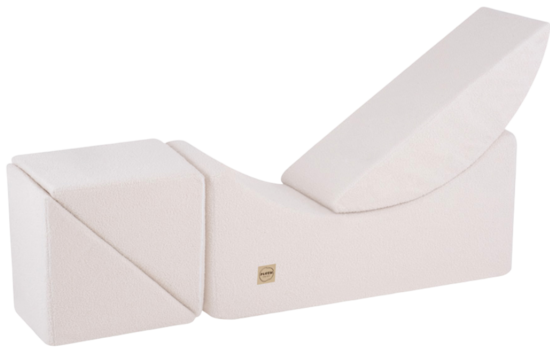 Sulankstoma modulinė poilsio kėdė su atlošu ir kojų atrama (145 × 35 × 45 cm) – įvairių spalvų