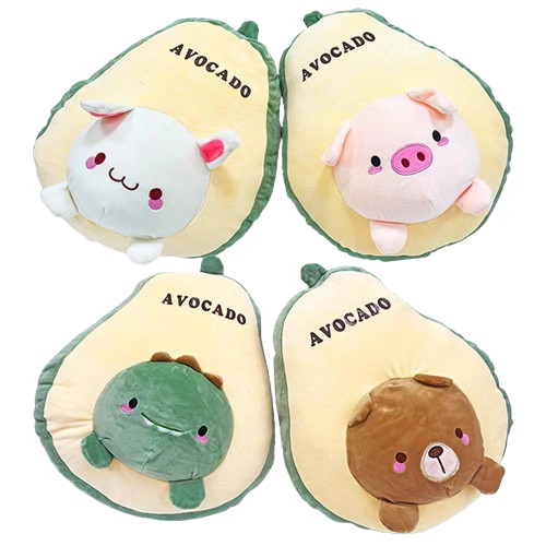 Mīkstā rotaļlieta – Avokado ar dzīvnieciņu, 45 cm
