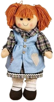 Mīļā auduma lelle Baiba (46 cm), 4 veidi