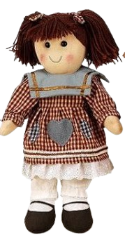 Mīļā auduma lelle Cilda (46 cm), 4 veidi