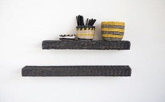 BLOOMINGVILLE shelf - Black, water hyacinth