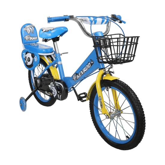 Children’s Bicycle with Training Wheels and Basket (3–9 Years)